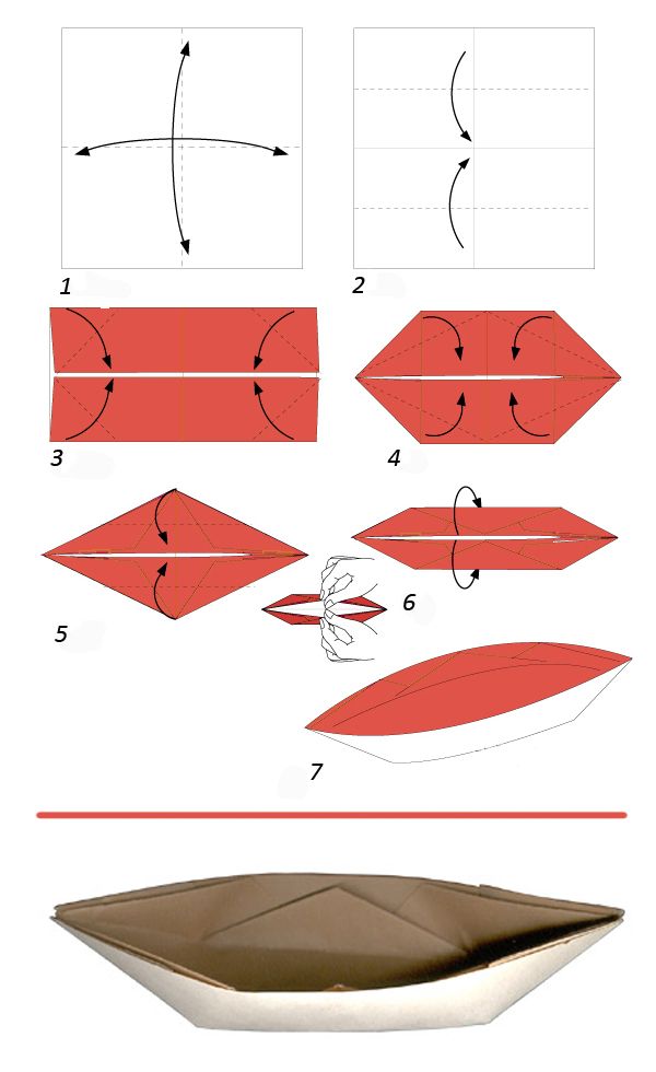 Как сделать кораблик из бумаги: 10 интересных способов