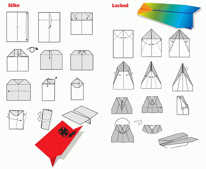 Как сделать самолетик из бумаги, который далеко летит | Другие п�оделки из бумаги и картона